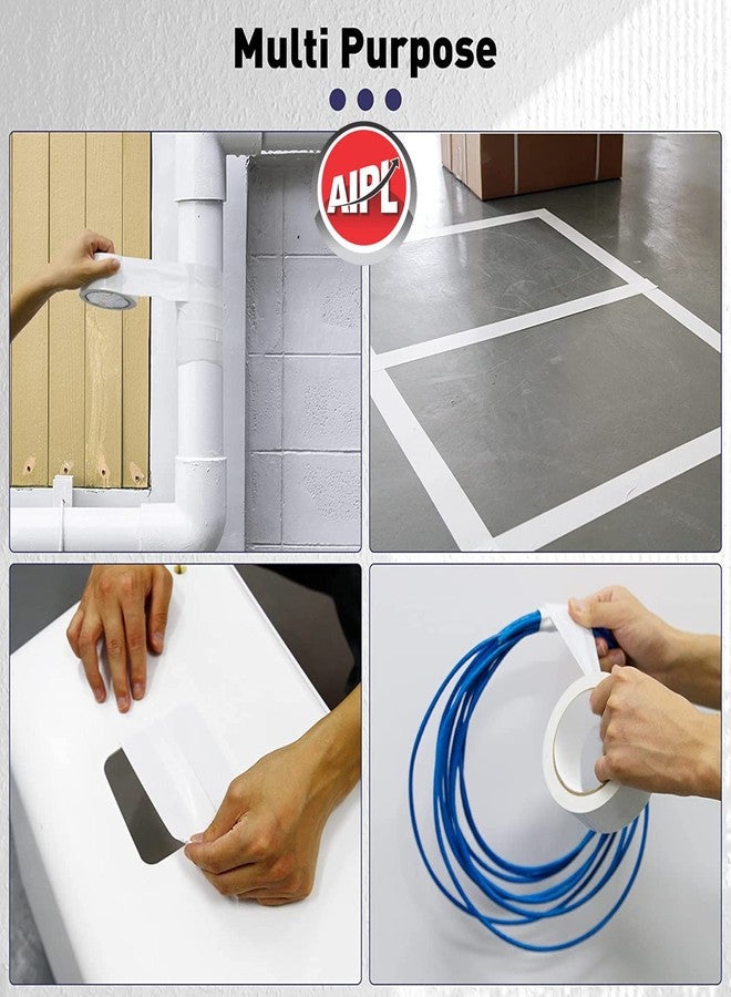 AIPL Duct Tape Heavy Duty - White Book Binding Tape Strong Flexible No Residue All Weather All purpose for Do-It-Yourself Repairs Industrial Professional Use. 2 Inch X 25 Meter - Image 3